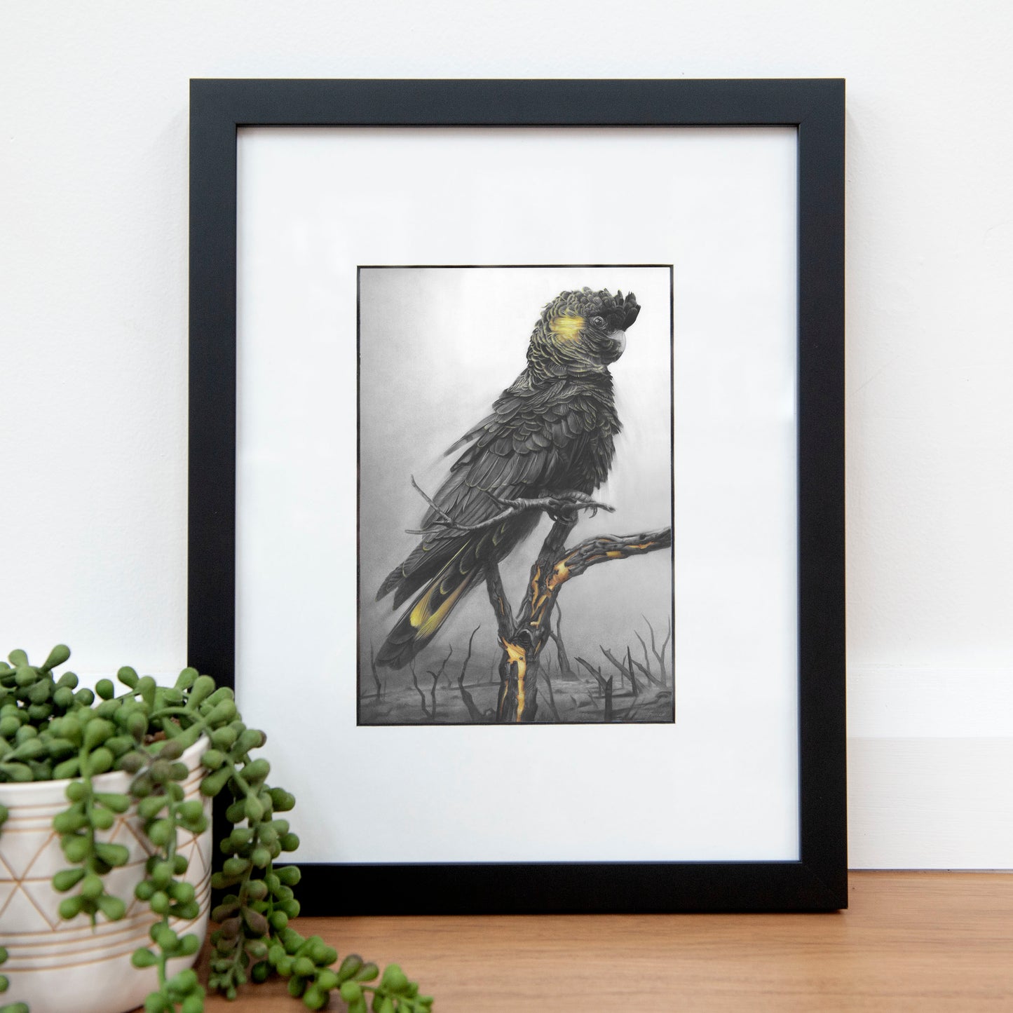 'Black Cockatoo' A5 art card