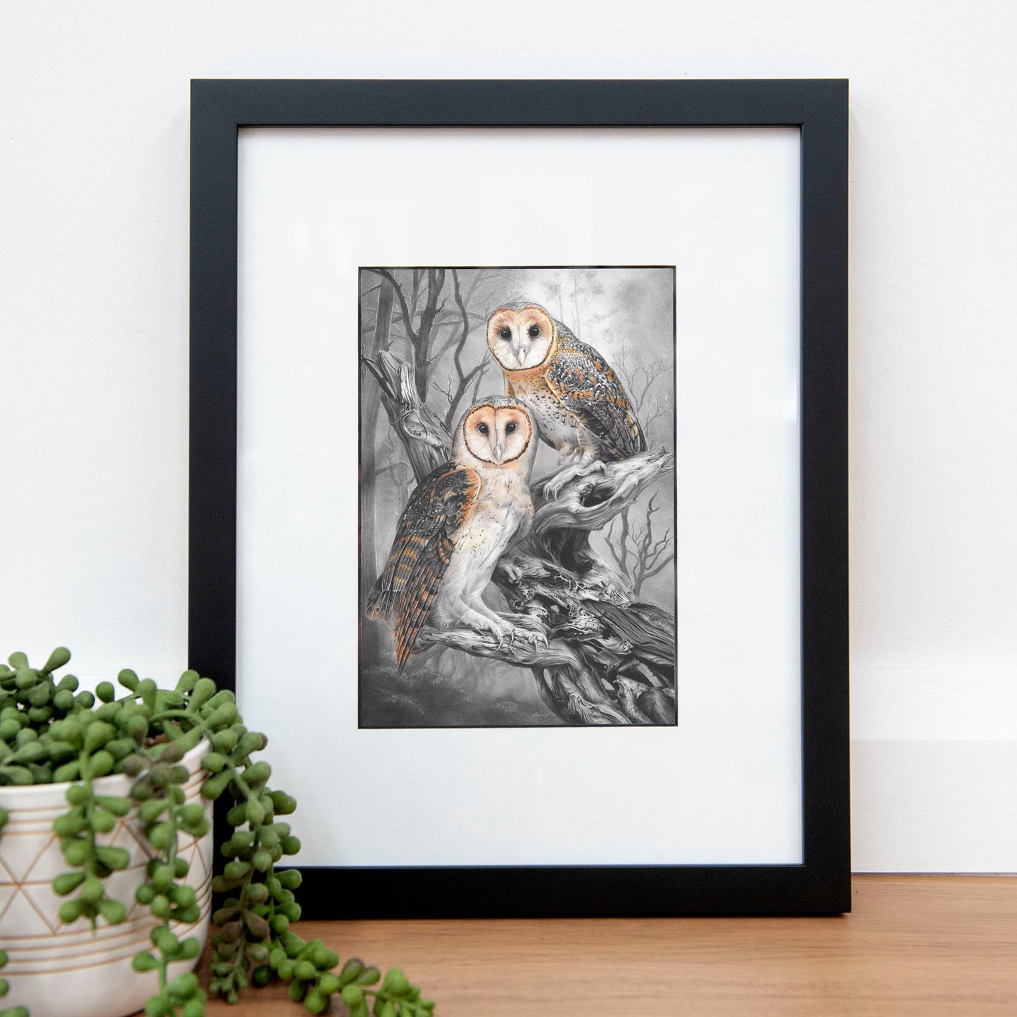 'Tasmanian Masked Owls' A5 art card