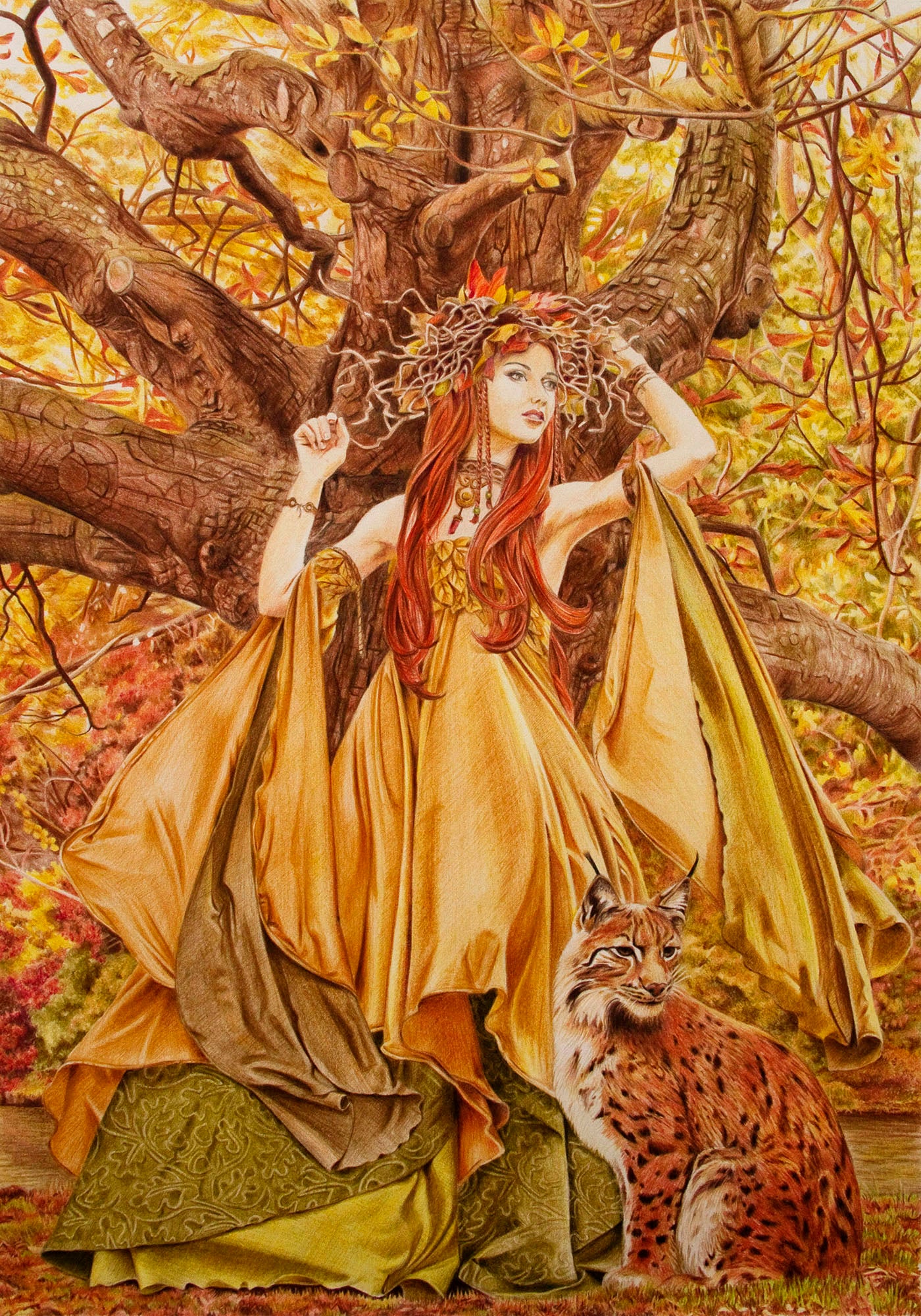 'Autumn Fairy' art print