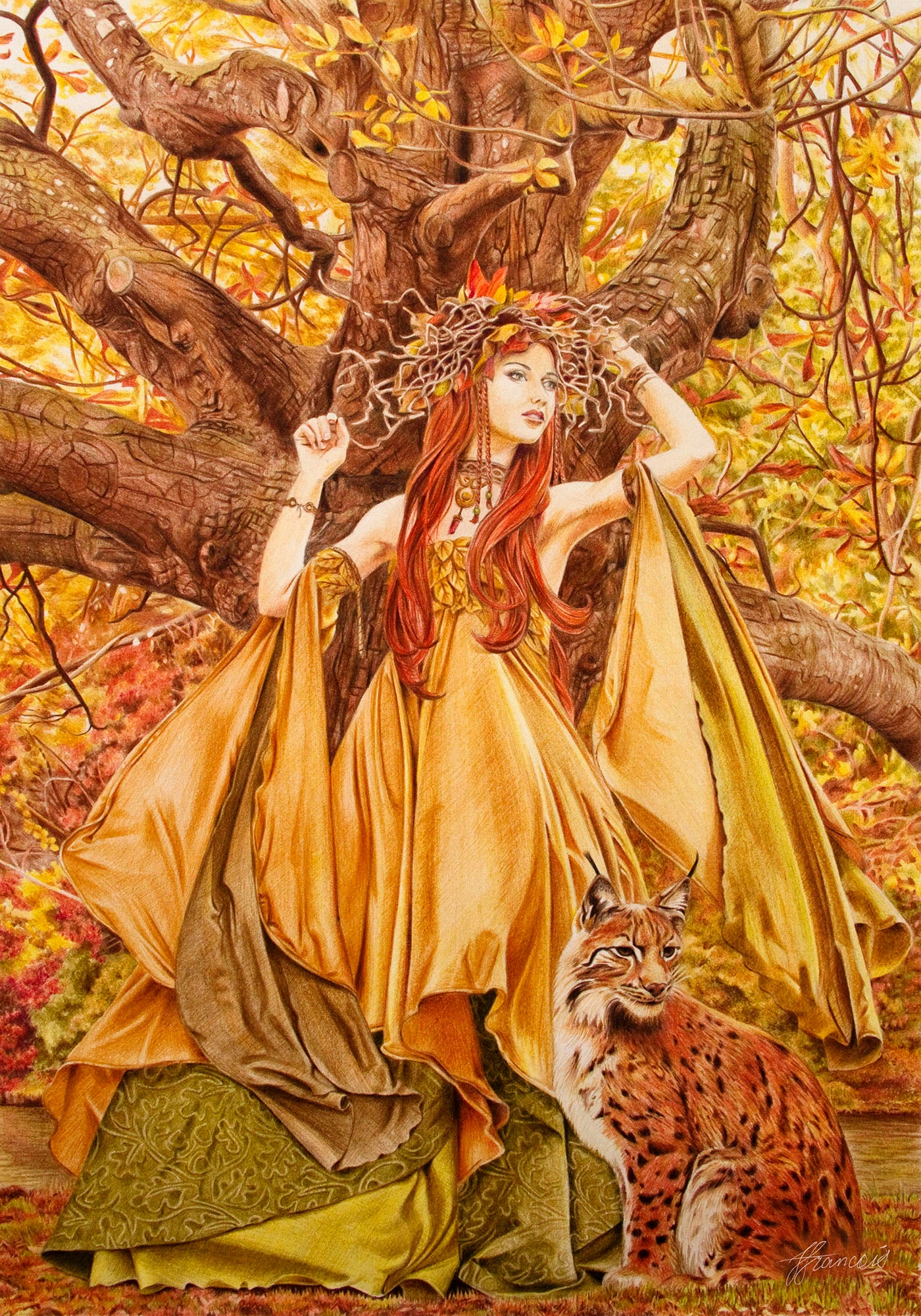 'Autumn Fairy' canvas print