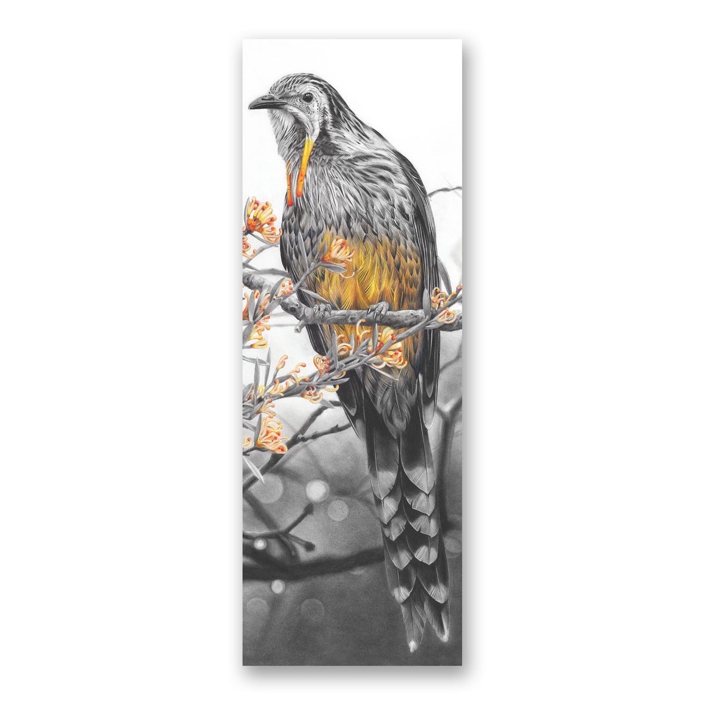 'Yellow Wattlebird' bookmark