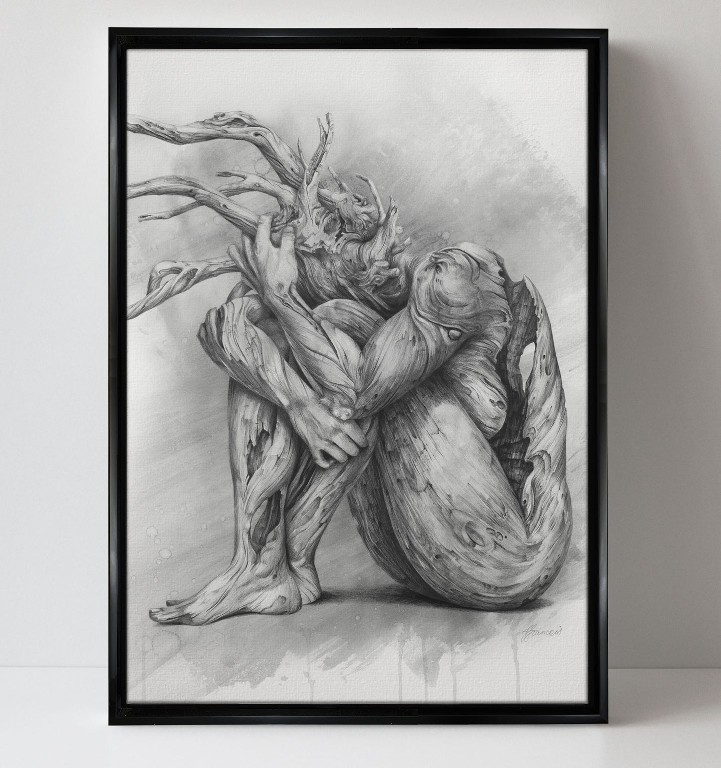 'Skin Deep' B&W canvas print