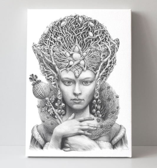 'Christmas Angel' canvas print