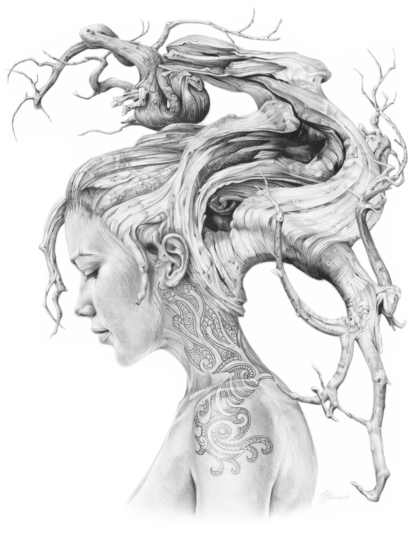 'Contemplation' canvas print