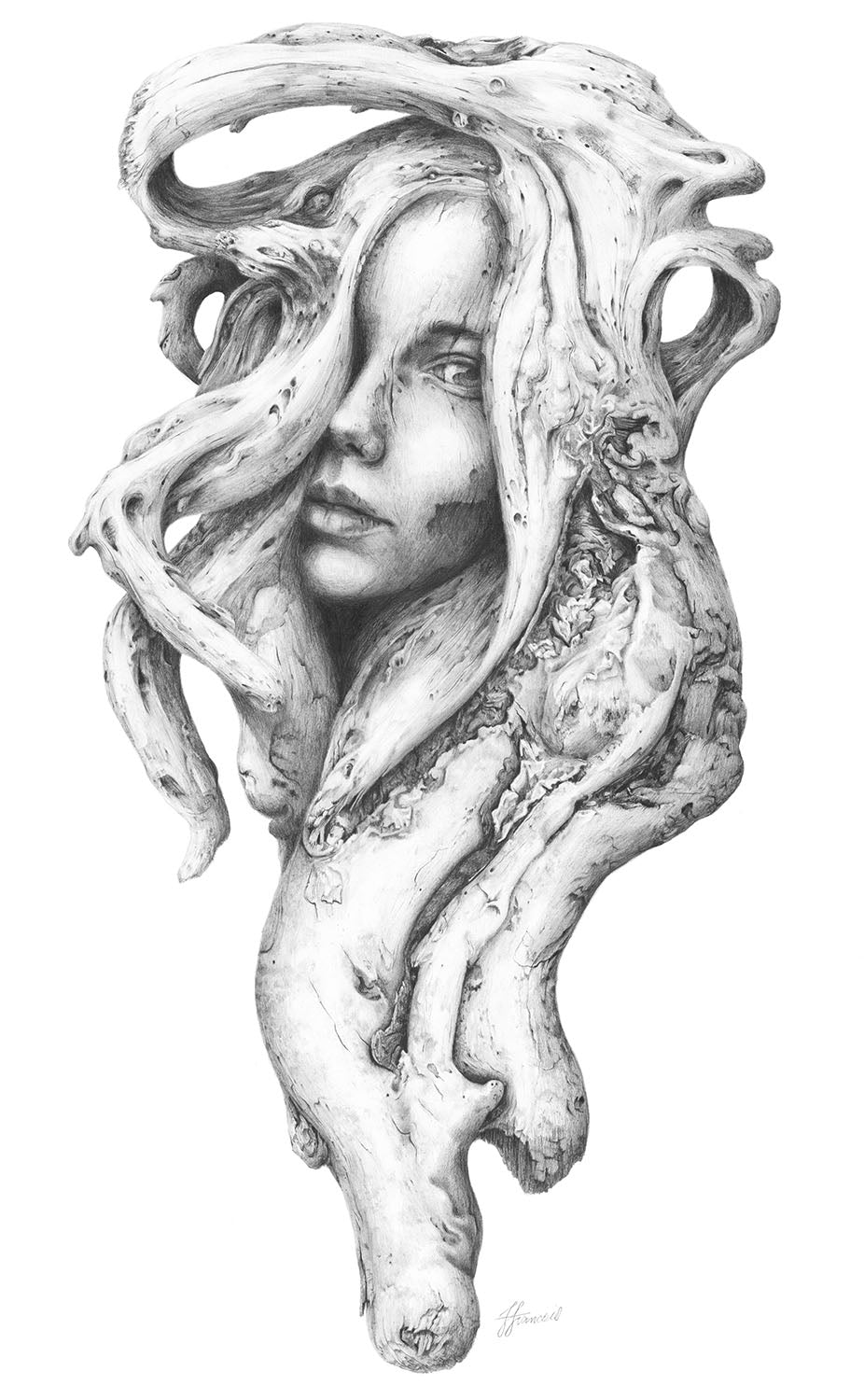 'Driftwood Souls 1' greeting card