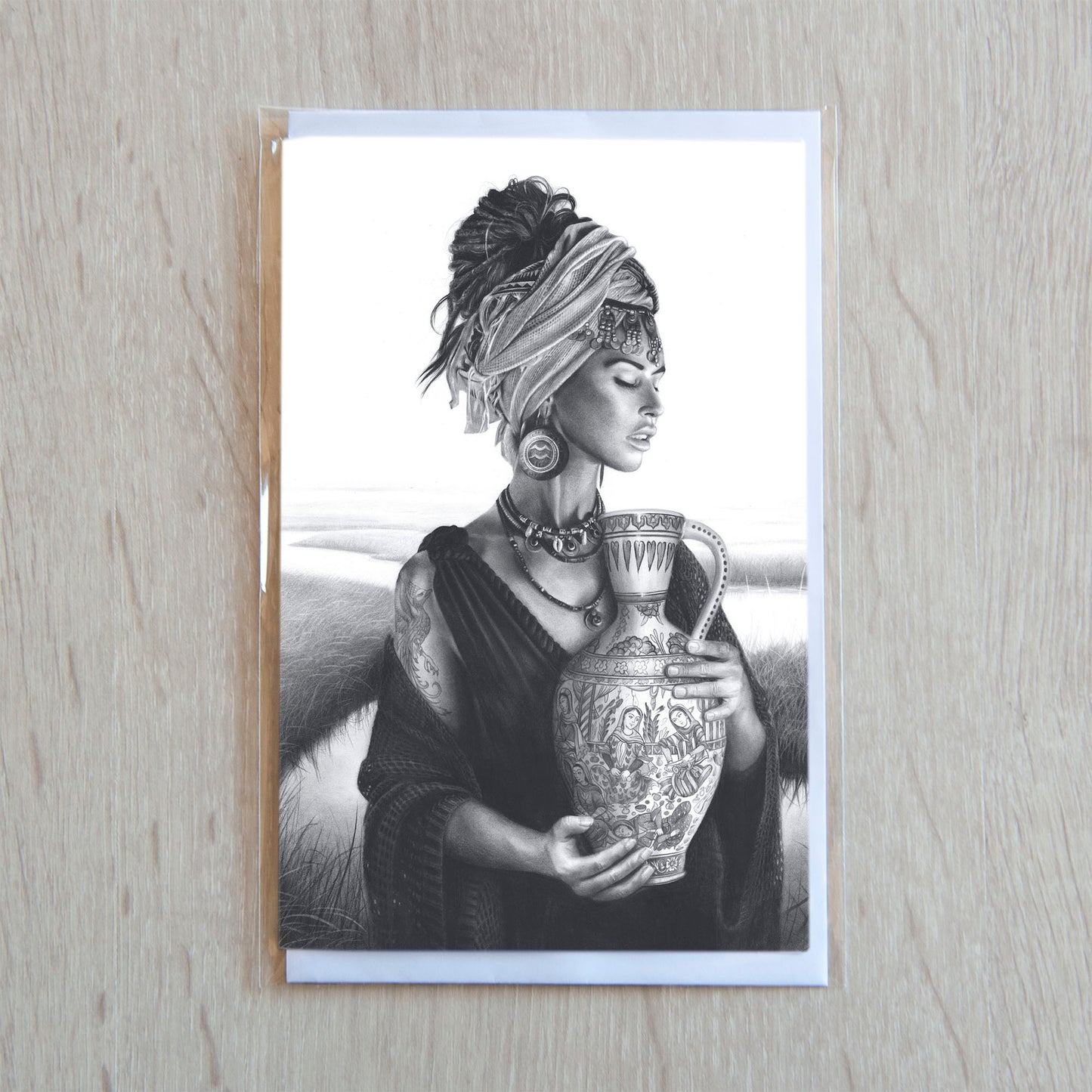 'Aquarius' greeting card