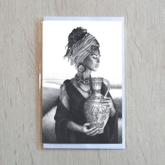 'Aquarius' greeting card