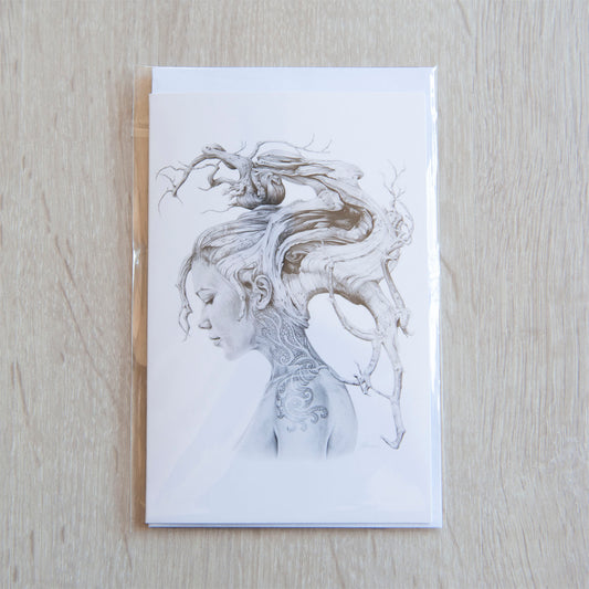 'Contemplation' greeting card