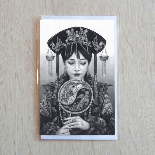 'Libra' greeting card