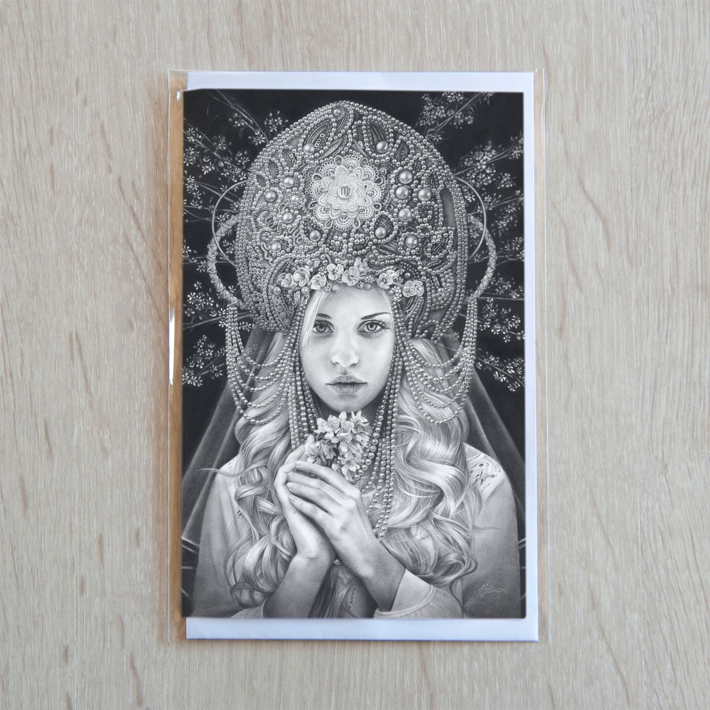 'Virgo' greeting card