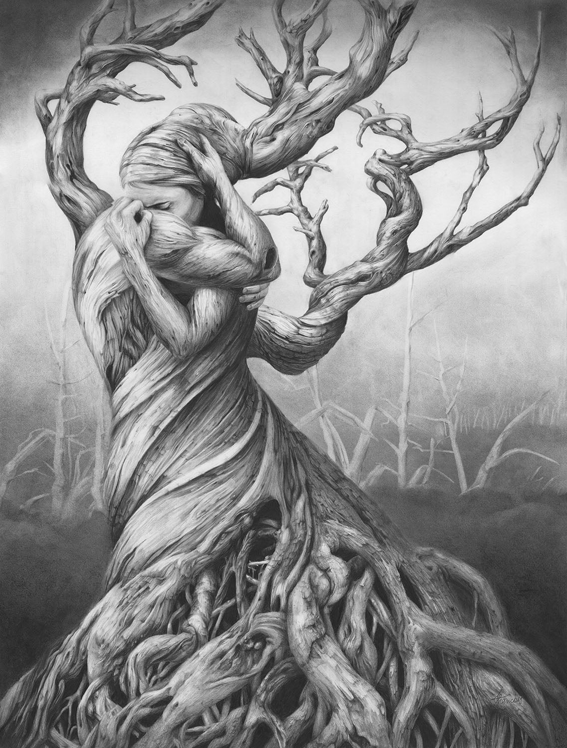 'One Tree' greeting card