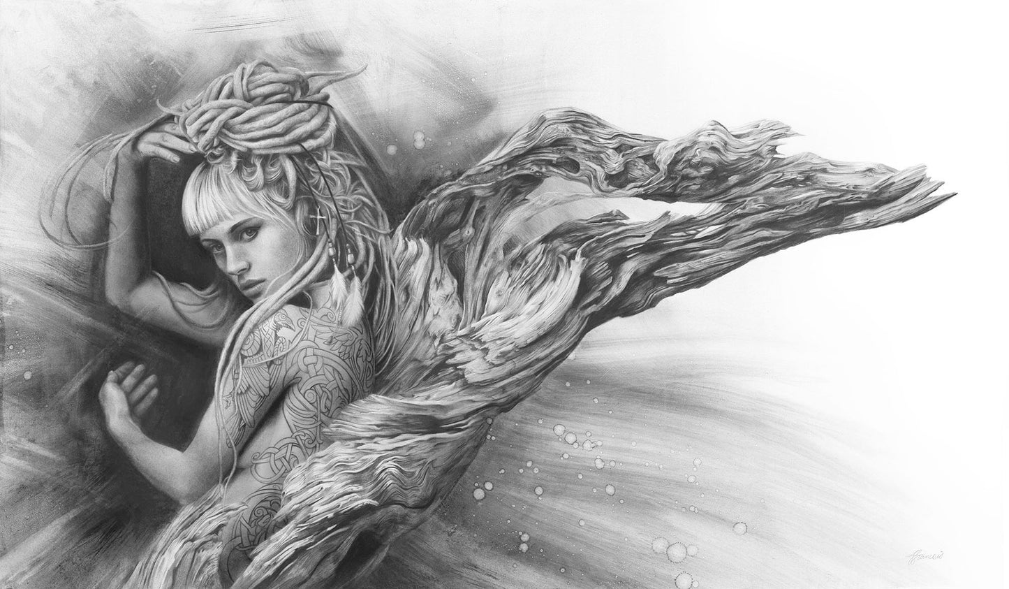 'Driftwood Angel' canvas print