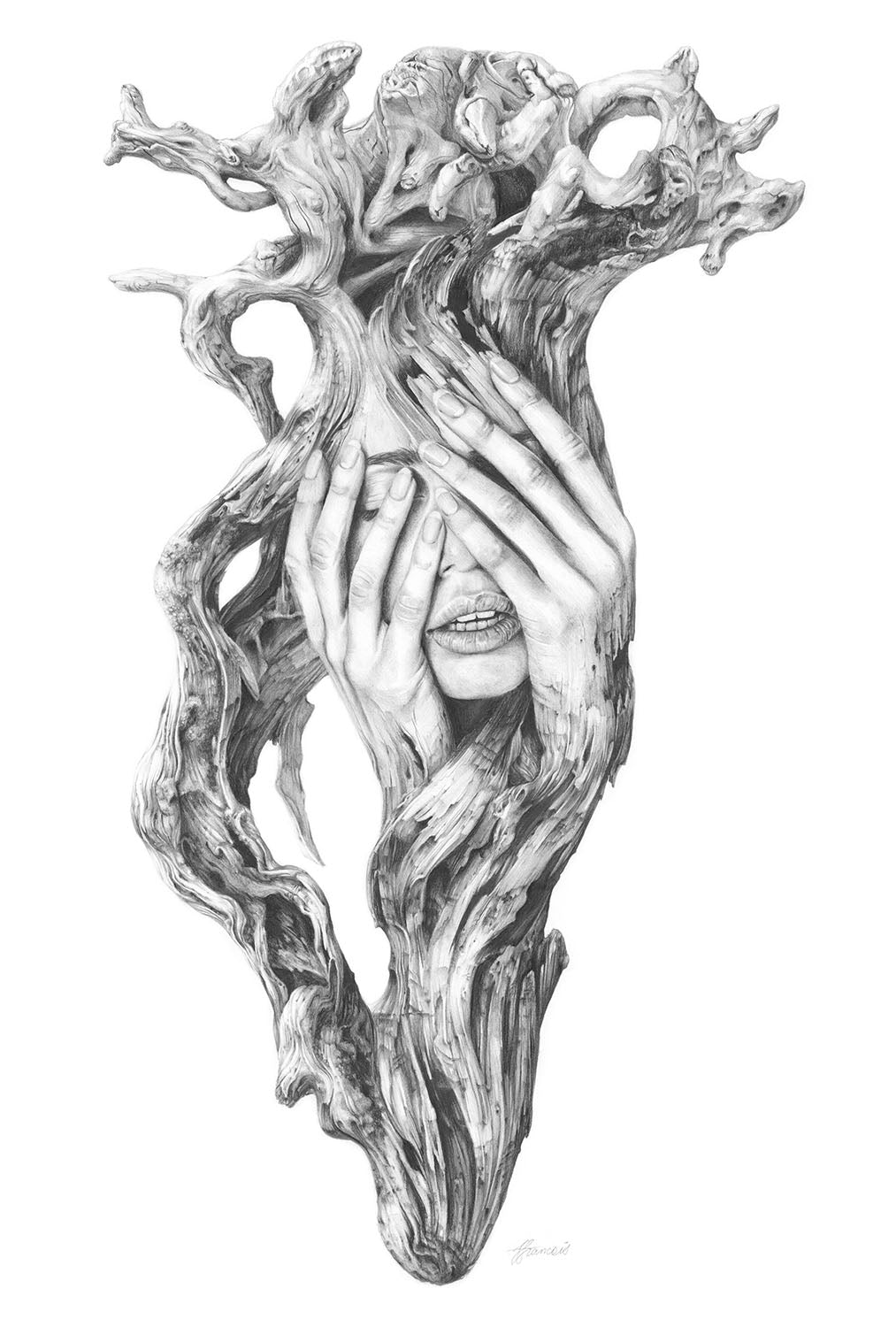 'Driftwood Souls 3' greeting card