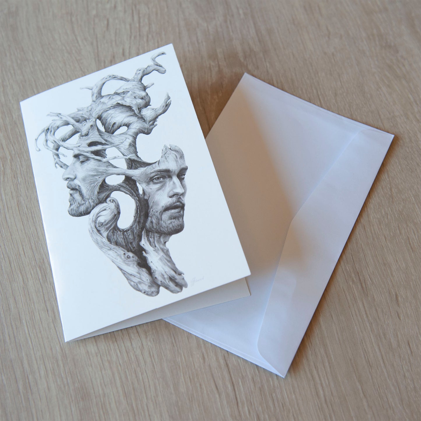 'Janus' greeting card