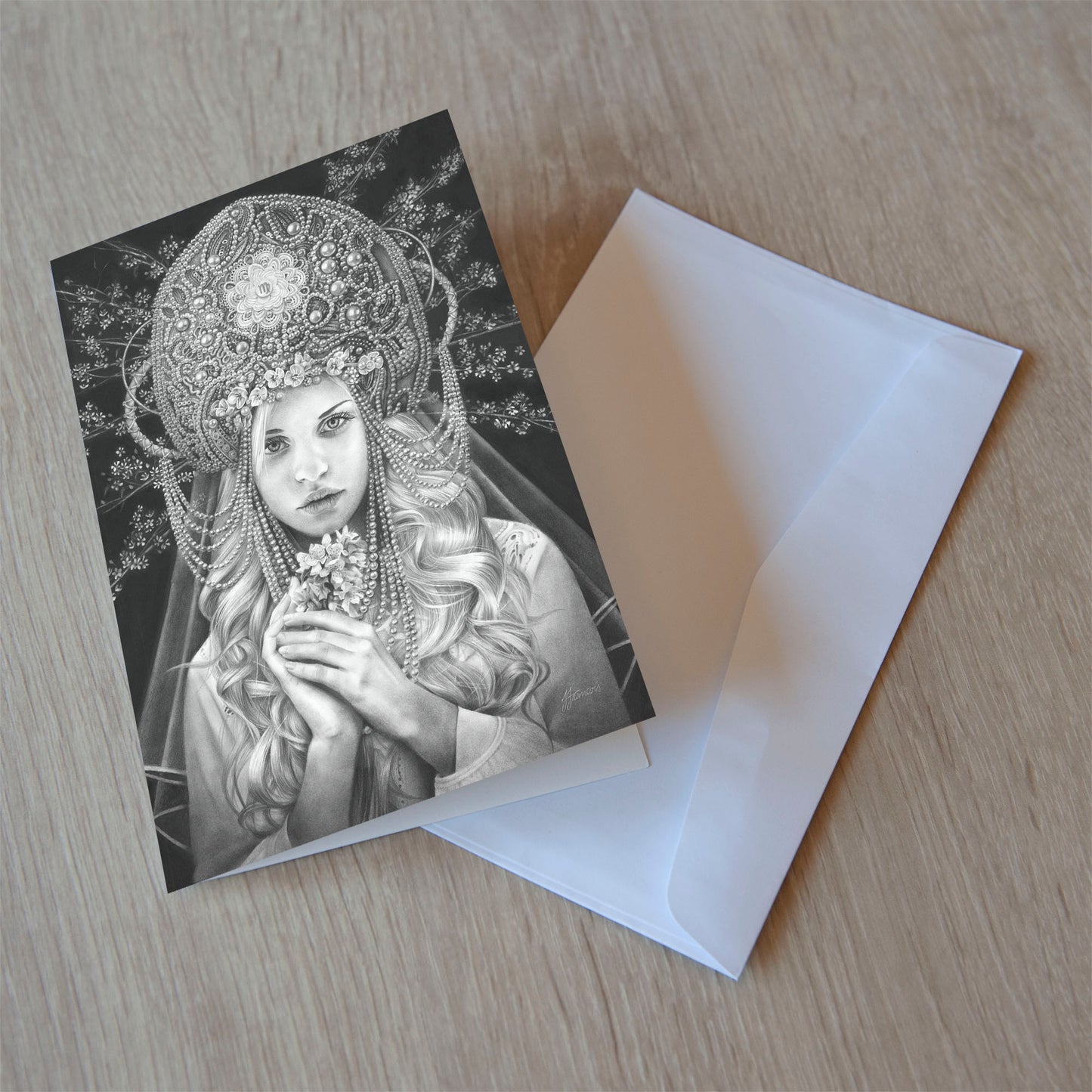 'Virgo' greeting card