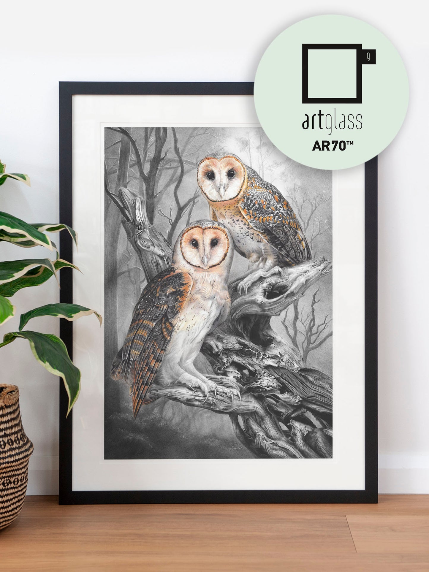 'Tasmanian Masked Owls' art print