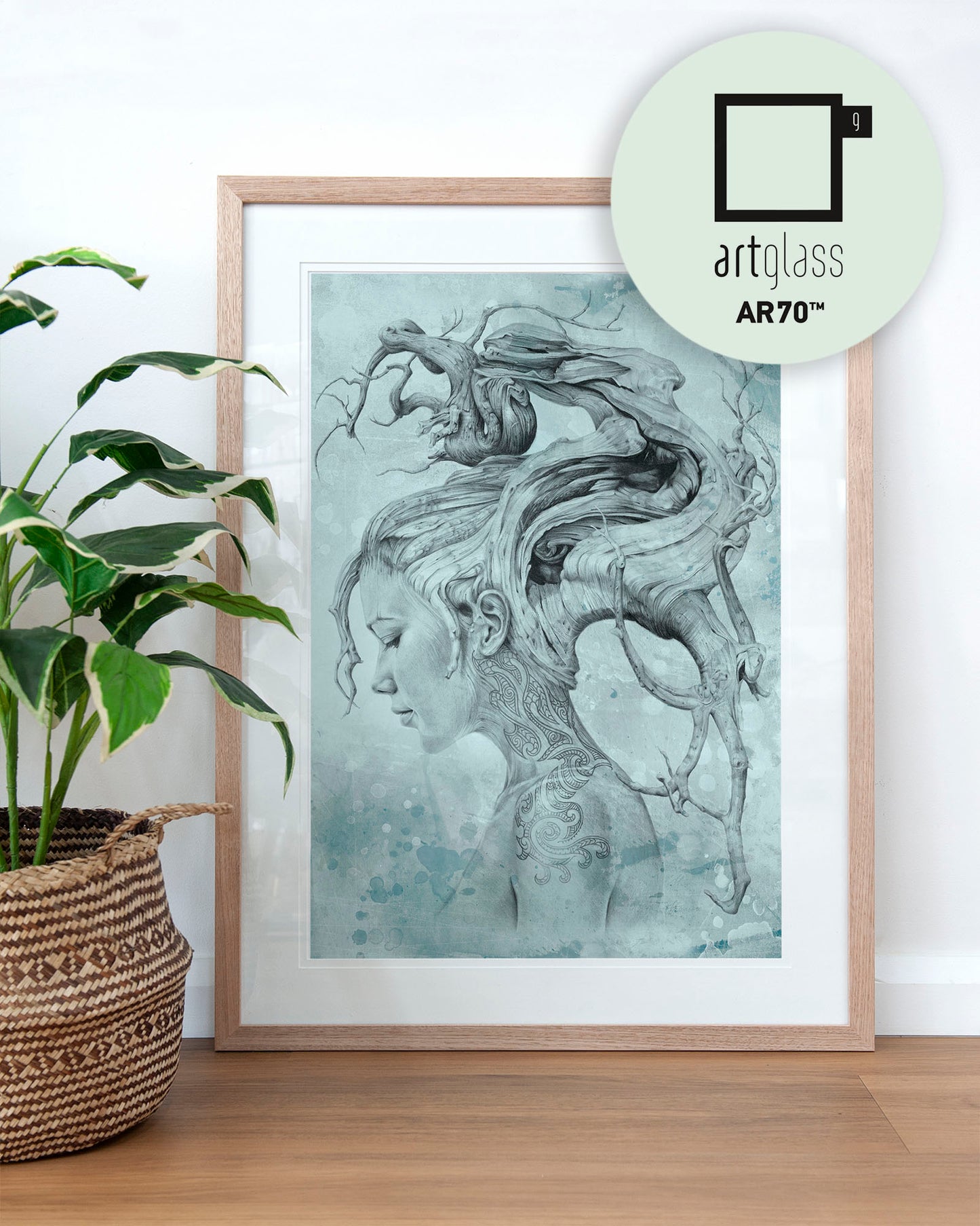 'Contemplation - Blue' art print