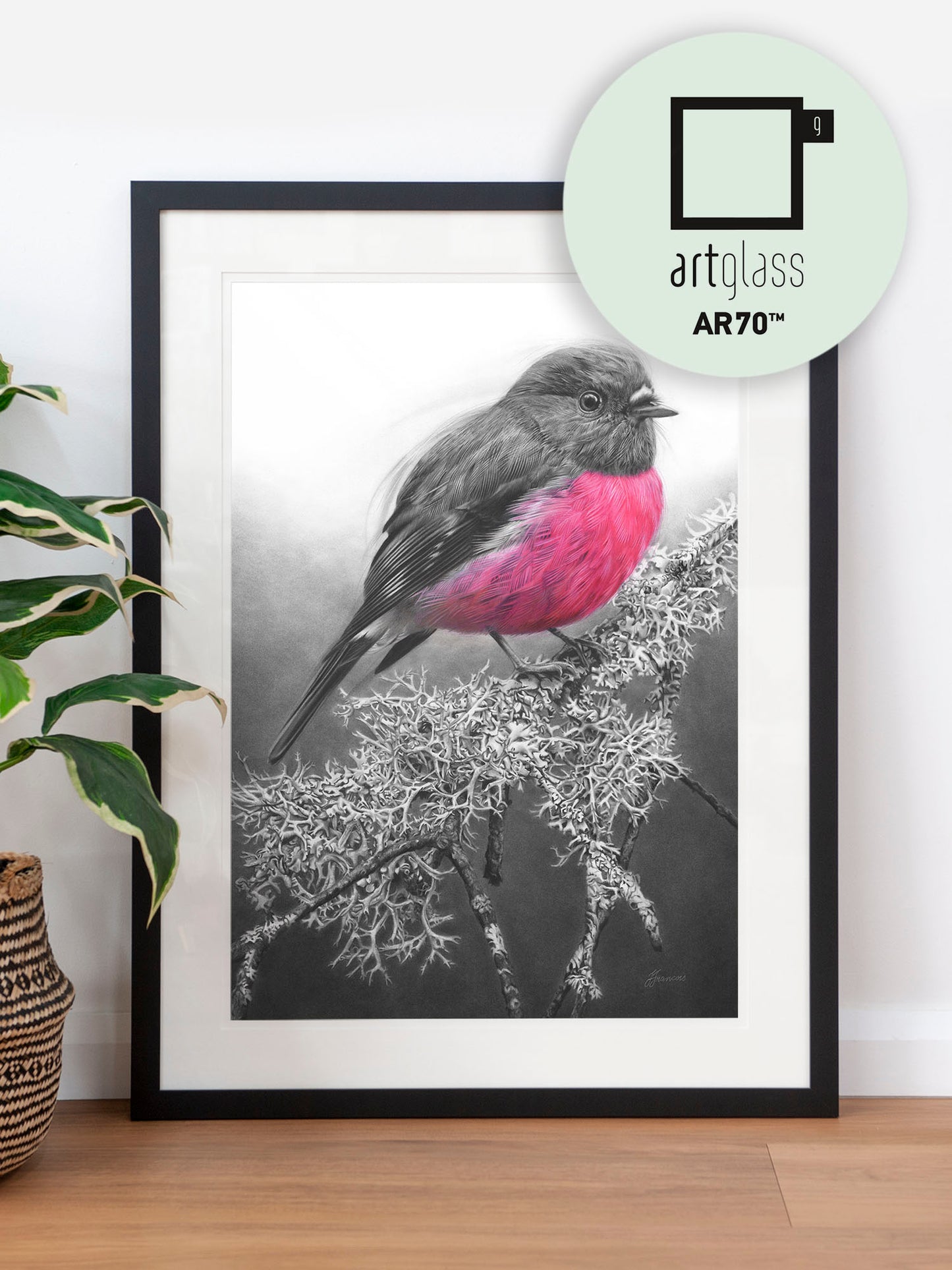 'Pink Robin' art print