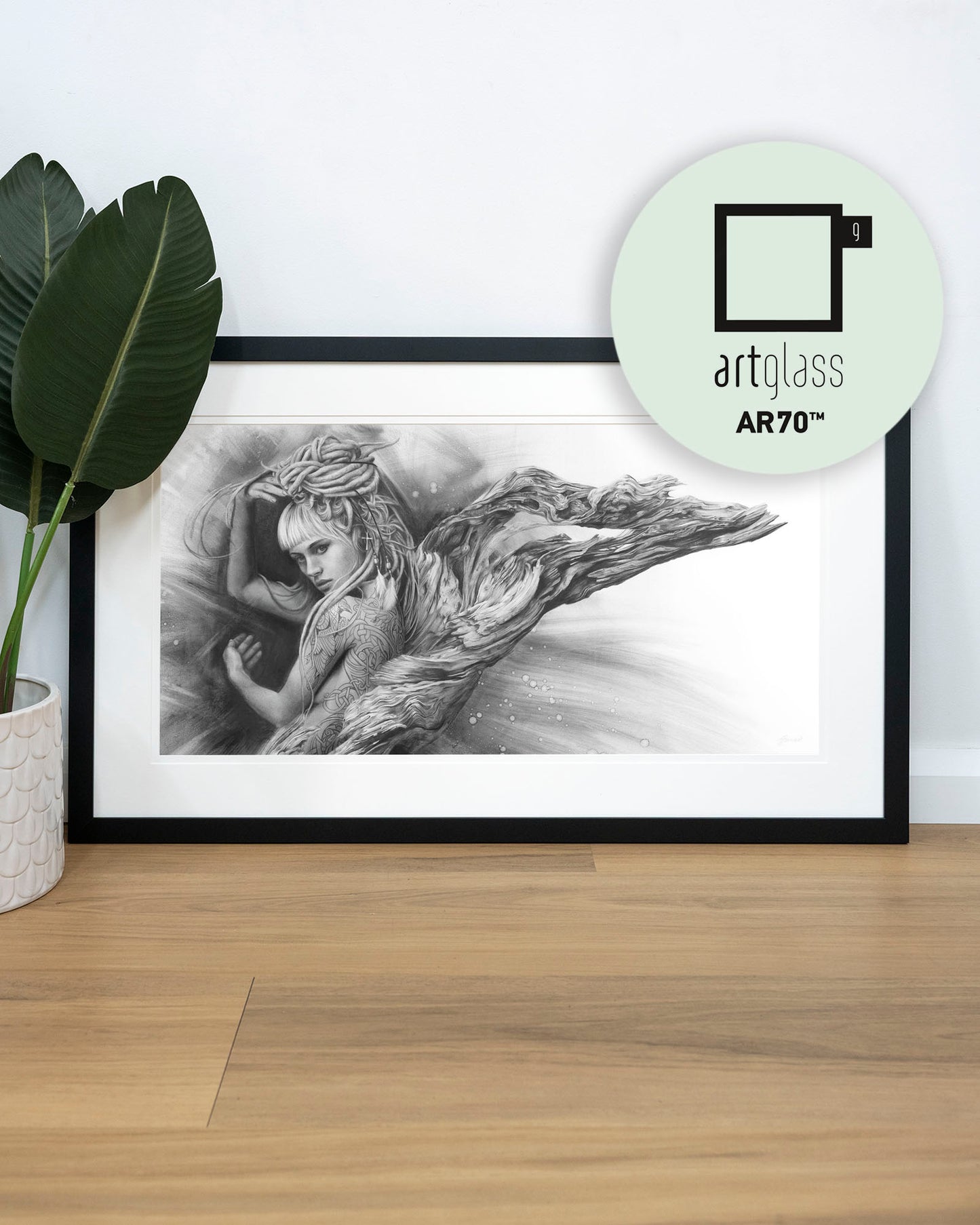 'Driftwood Angel' art print