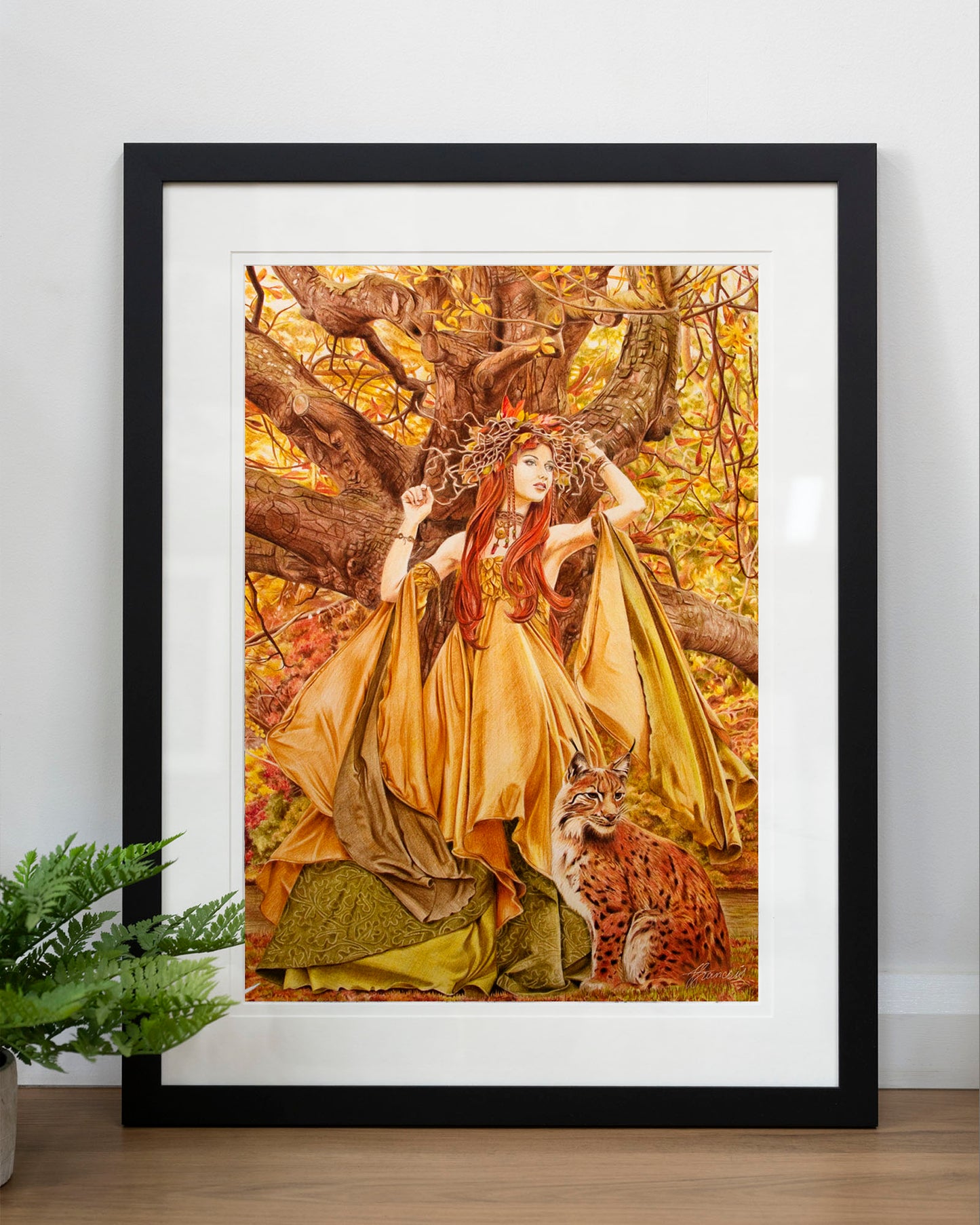 'Autumn Fairy' art print