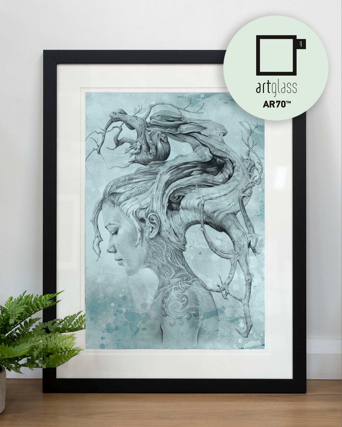 'Contemplation - Blue' art print