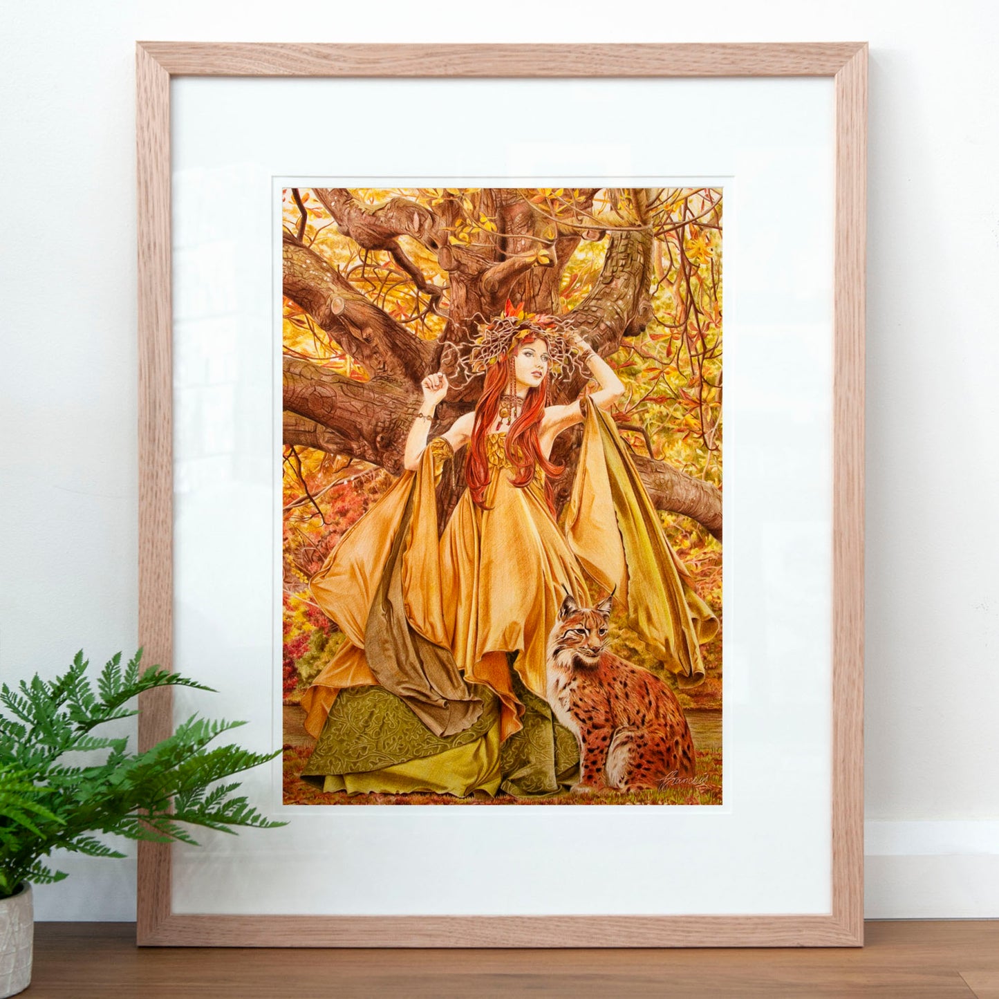 'Autumn Fairy' art print