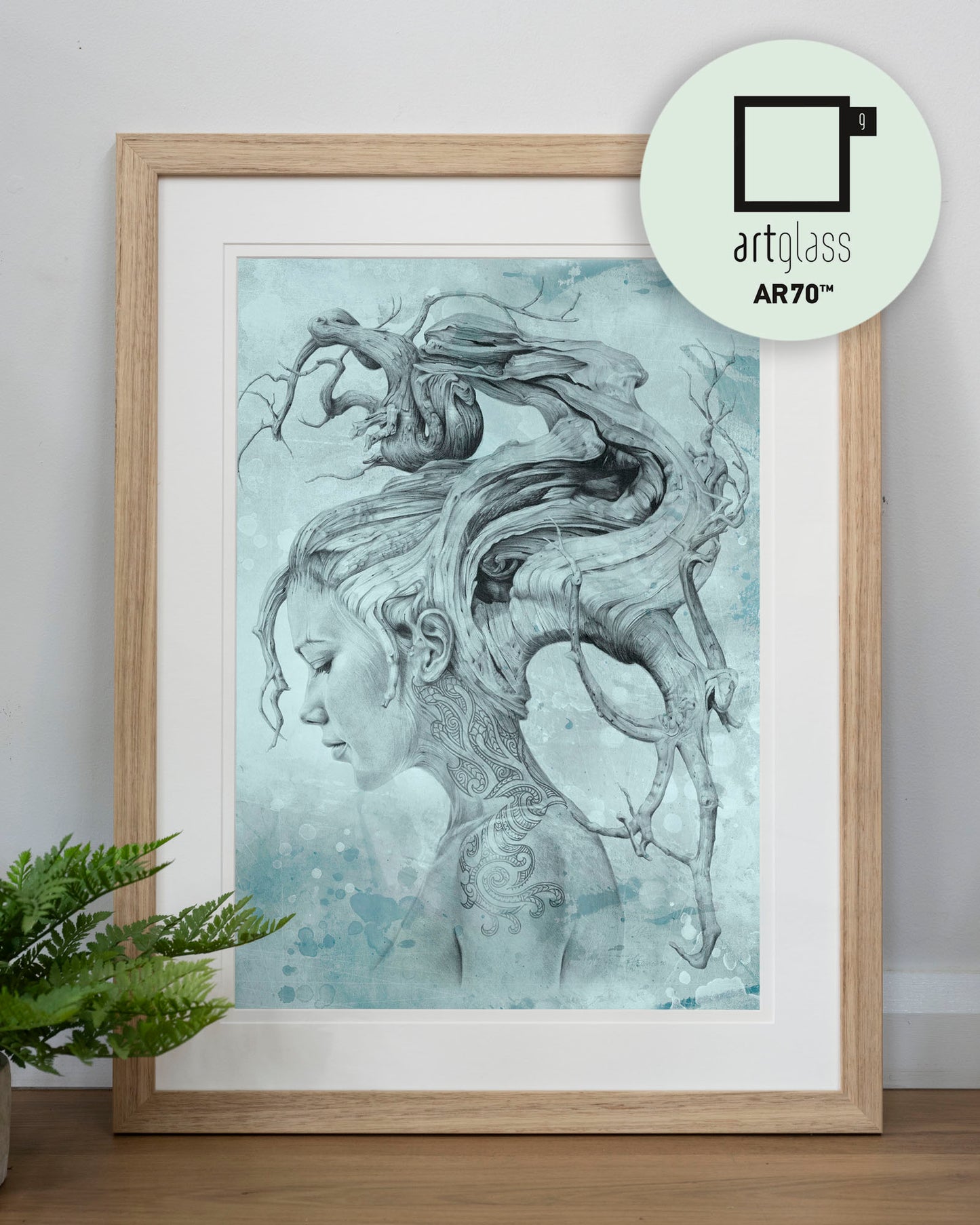 'Contemplation - Blue' art print