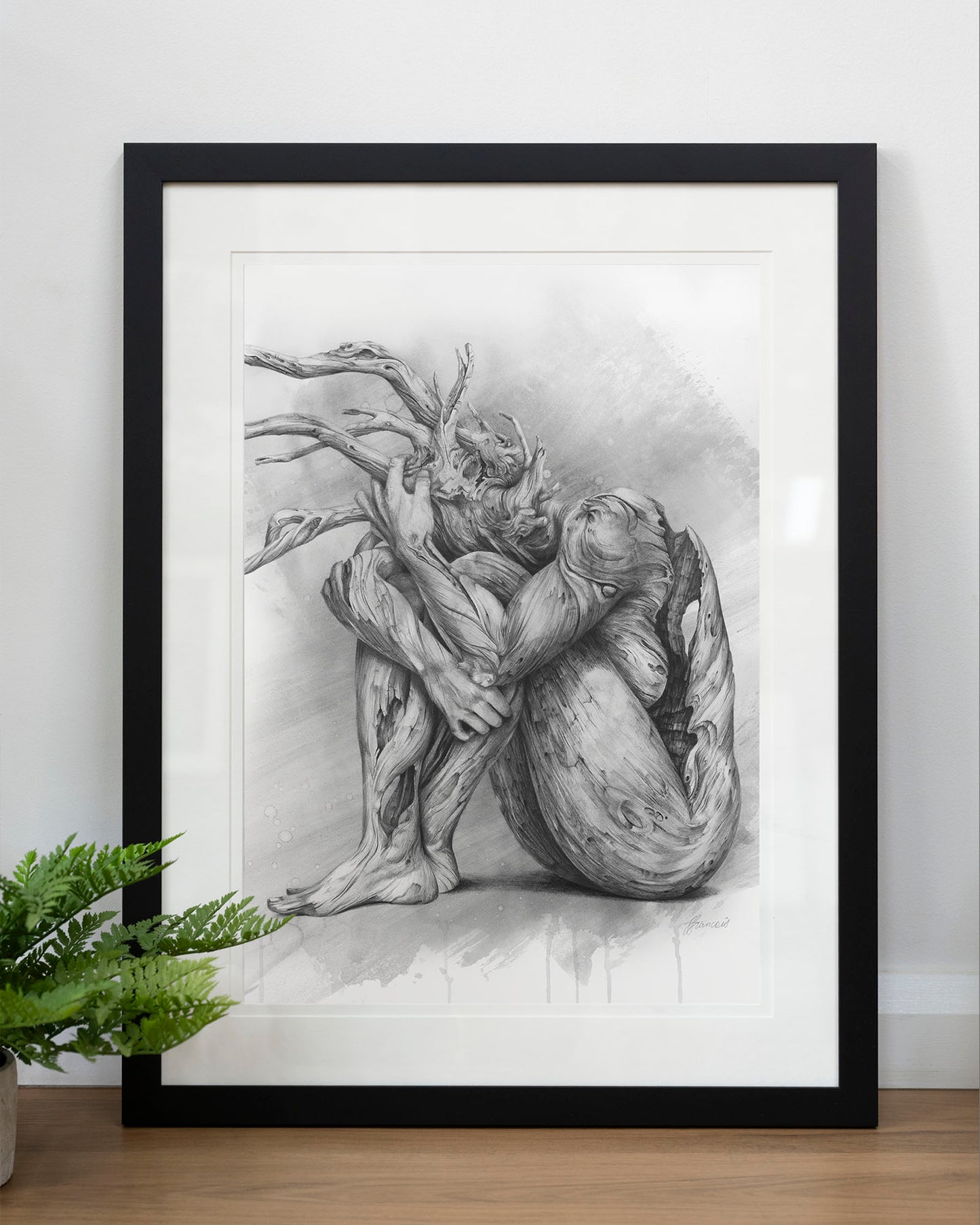 'Skin Deep'- greyscale art print