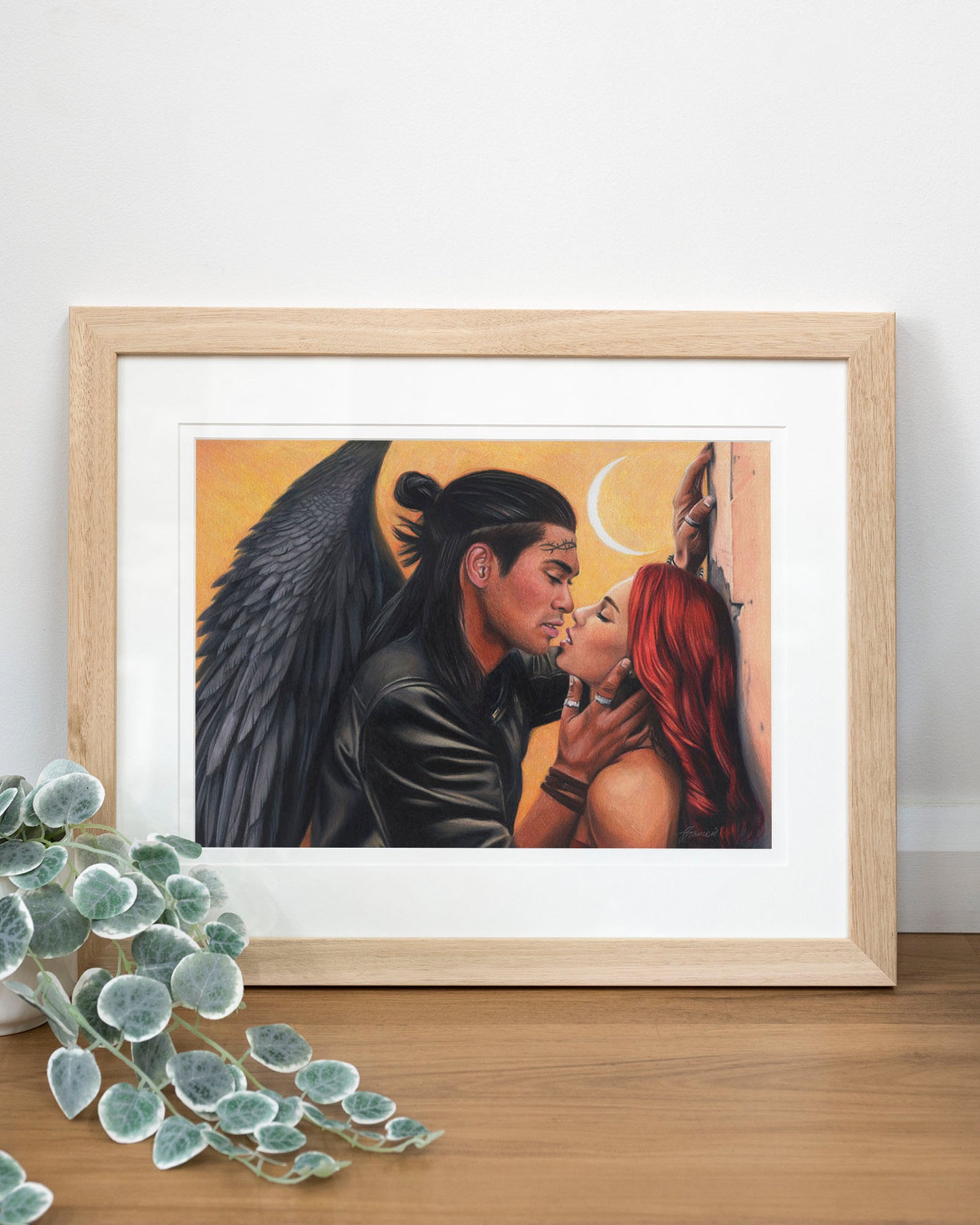'Crescent Kiss' art print