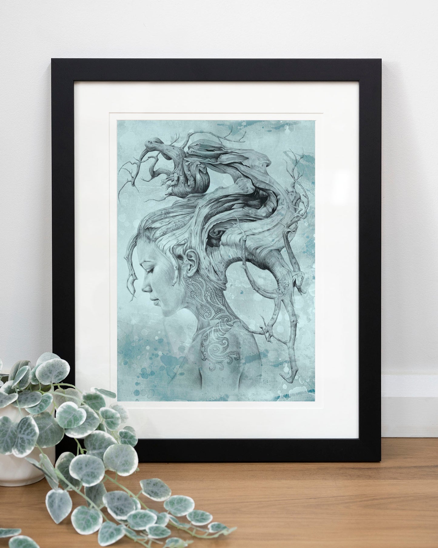 'Contemplation - Blue' art print