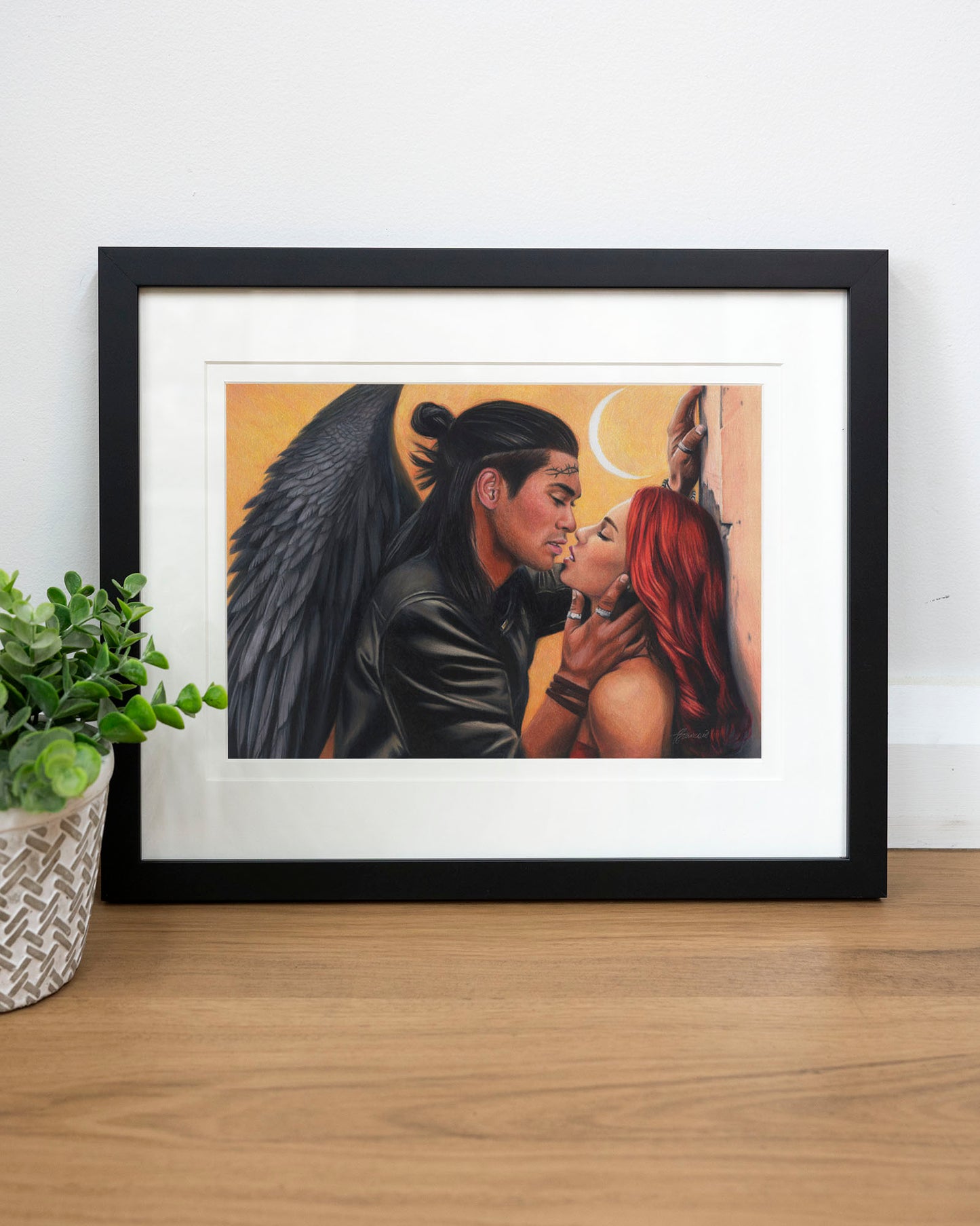 'Crescent Kiss' art print