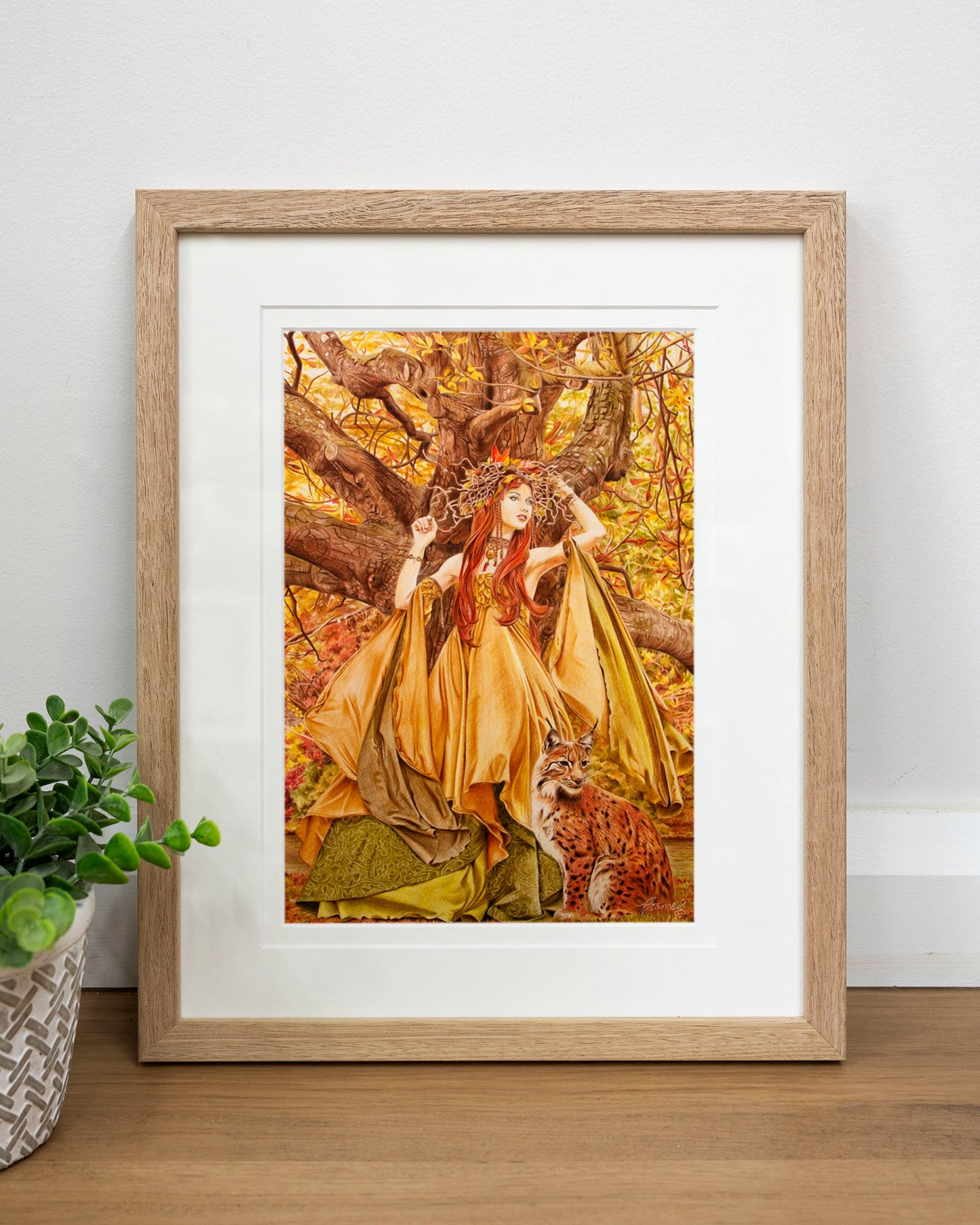 'Autumn Fairy' art print