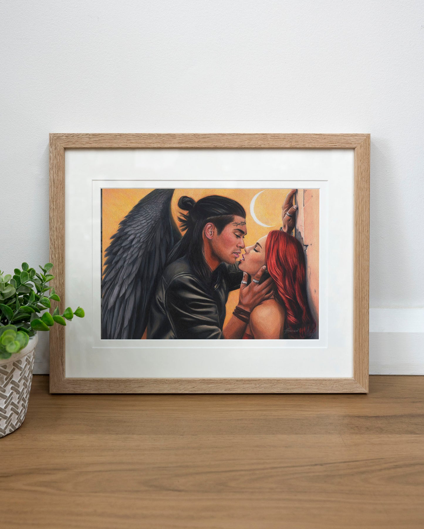 'Crescent Kiss' art print