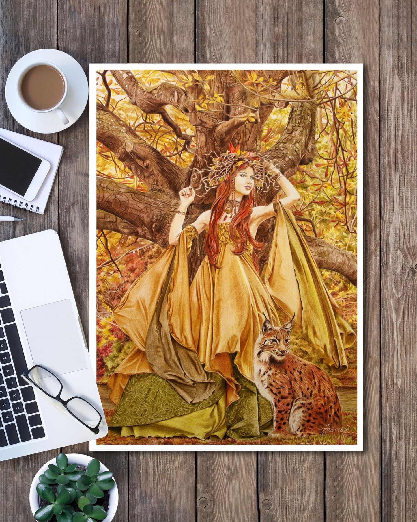 'Autumn Fairy' art print