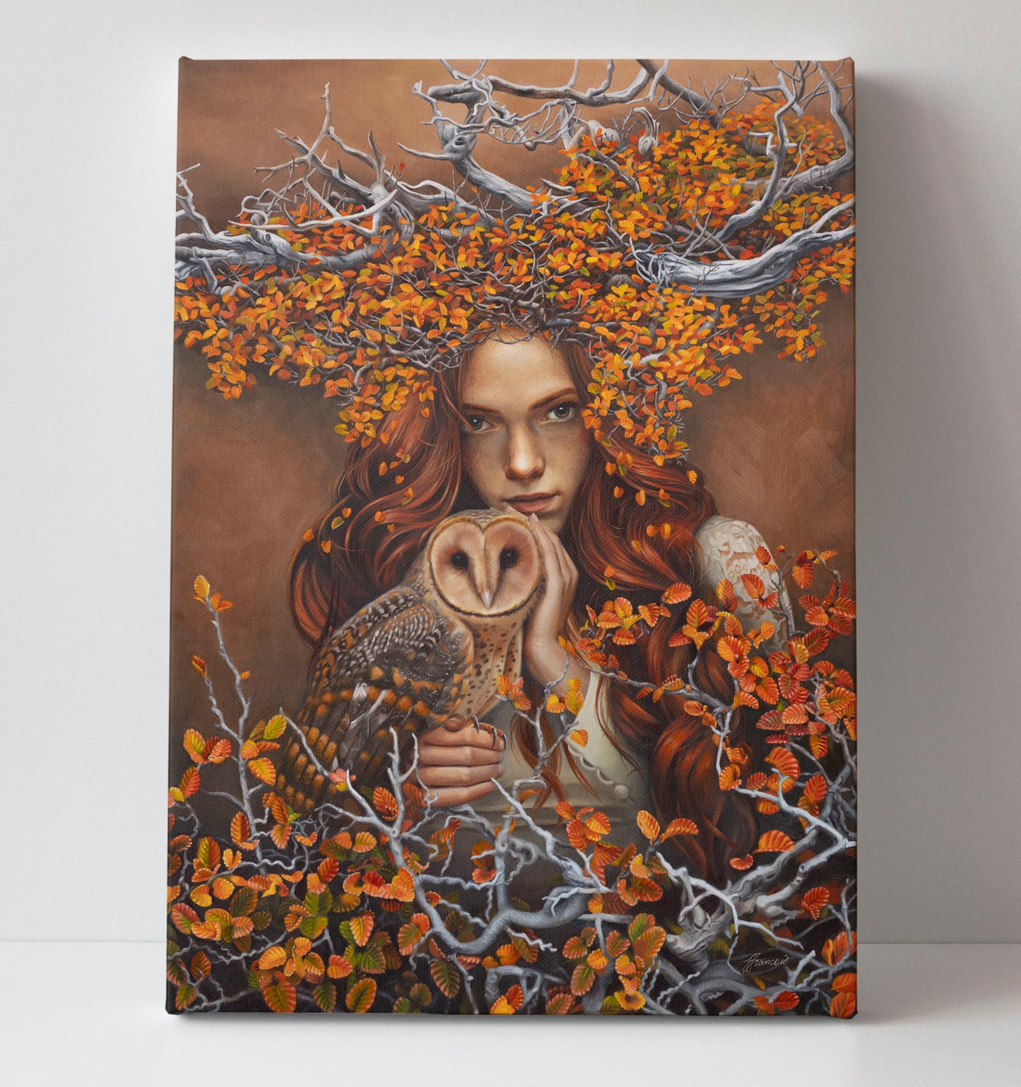 'Autumnwood's Daughter' canvas print