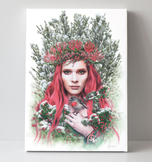 'Waratah Queen' canvas print