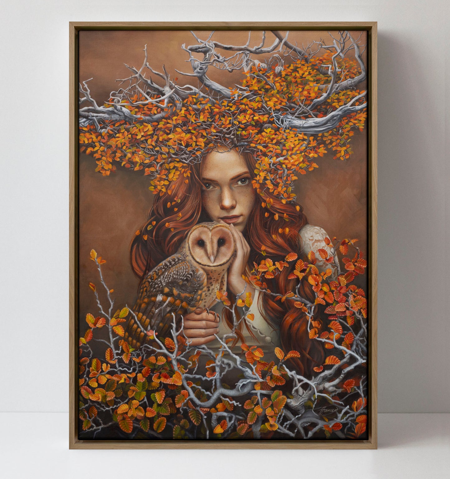 'Autumnwood's Daughter' canvas print