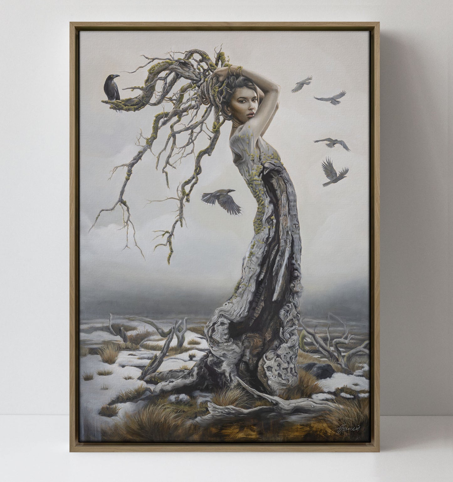 'Currawong's Daughter' canvas print