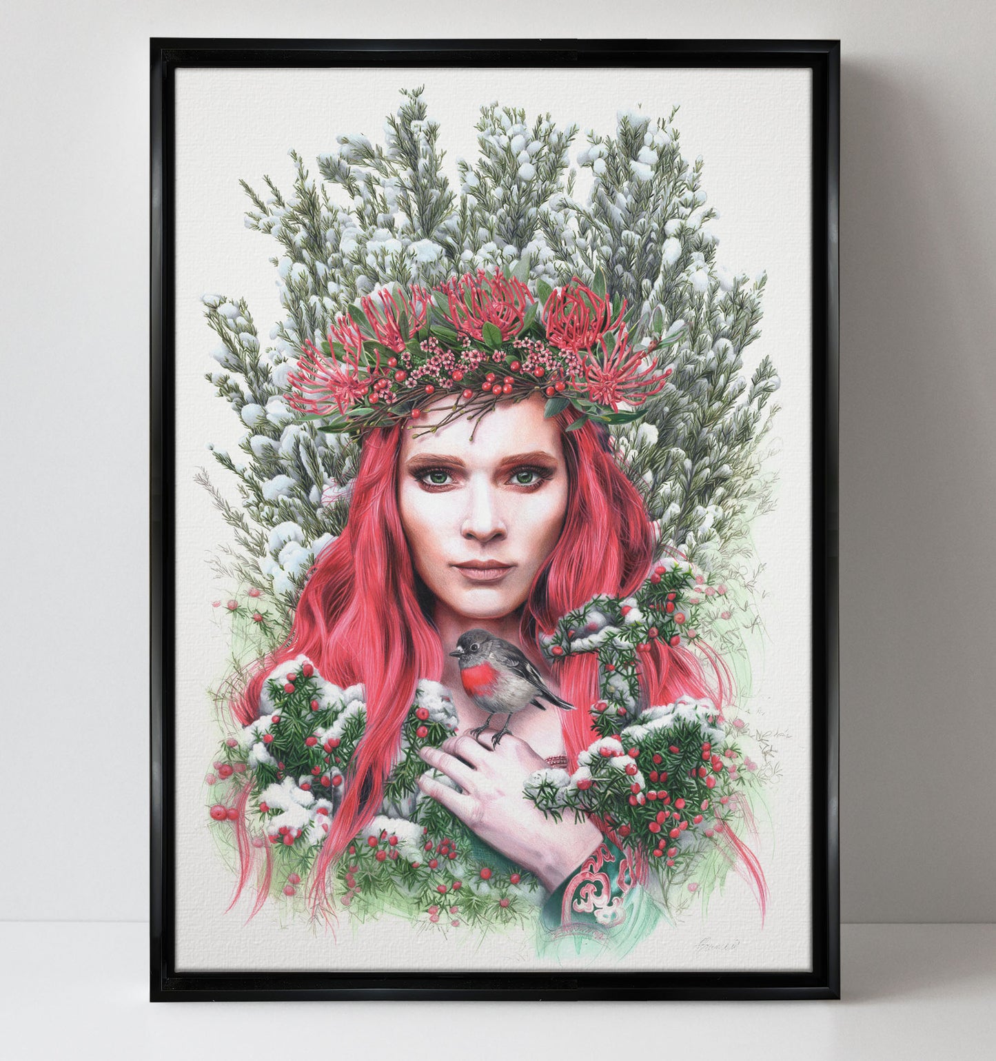 'Waratah Queen' canvas print