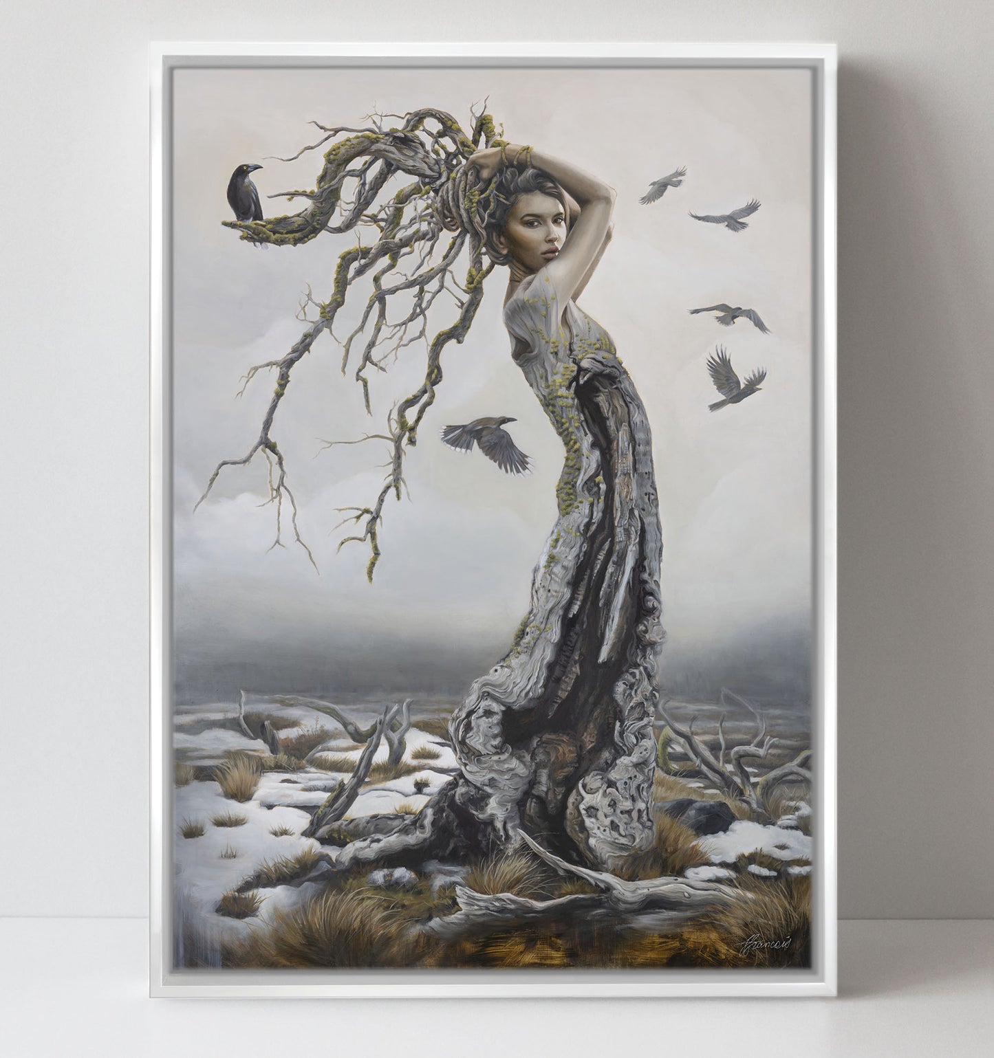 'Currawong's Daughter' canvas print