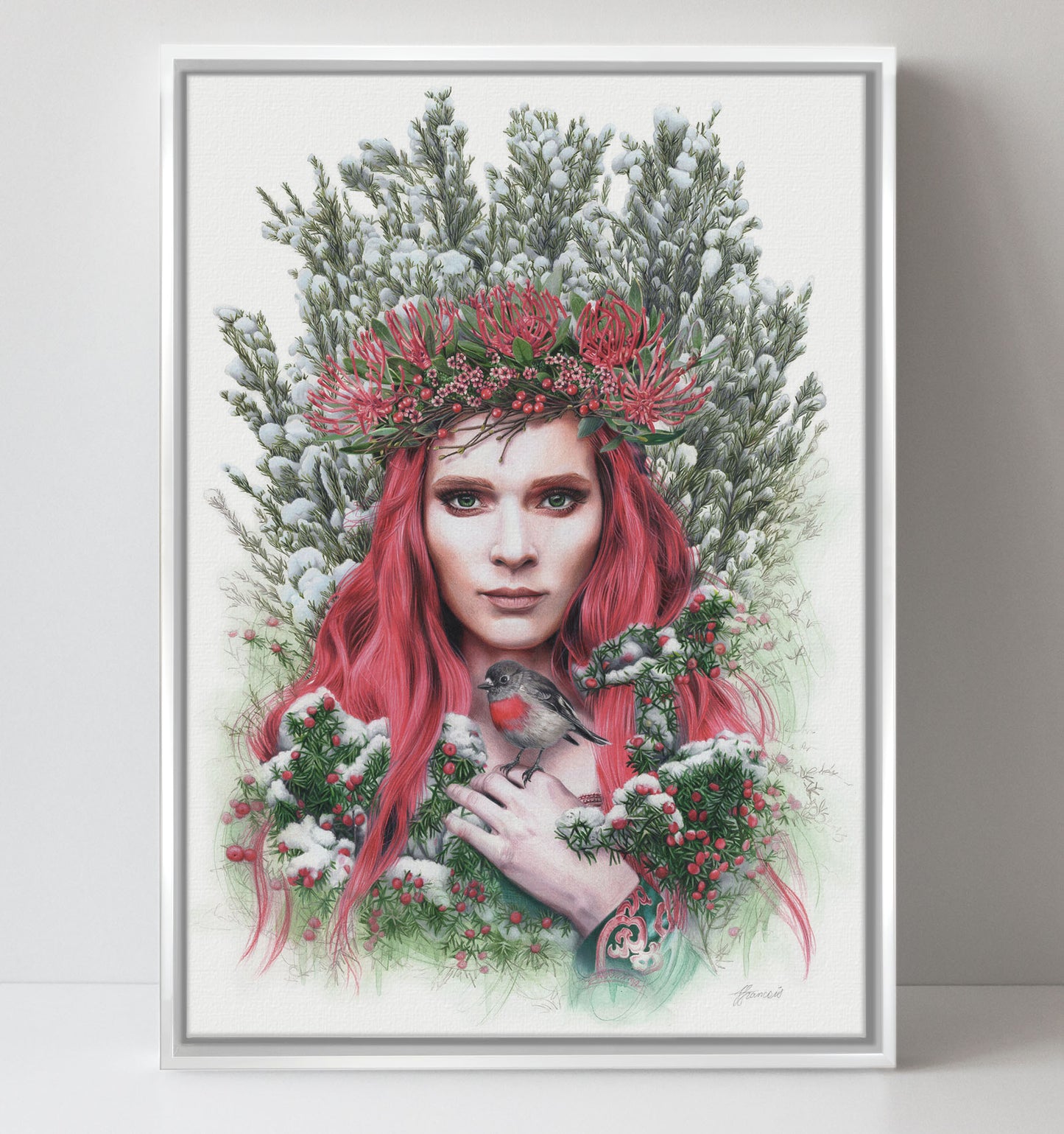 'Waratah Queen' canvas print