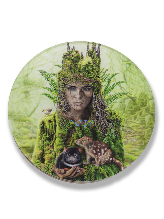 'Forestborn' acrylic coaster