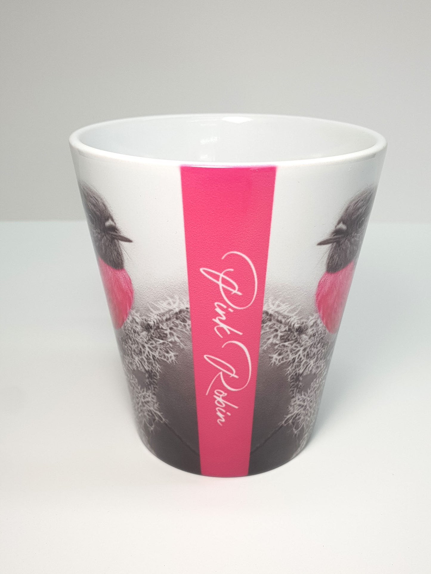 'Pink Robin' ceramic mug