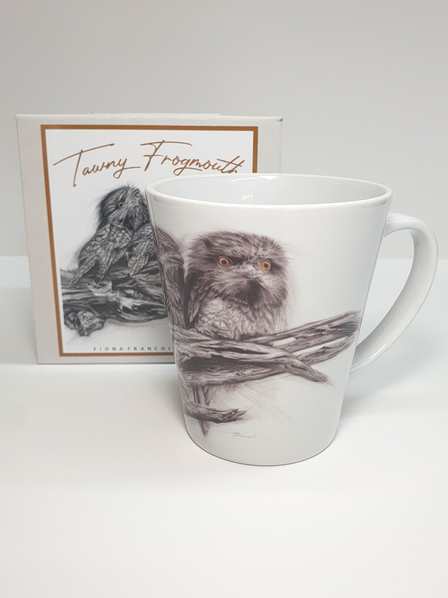 'Tawny Frogmouth' ceramic mug