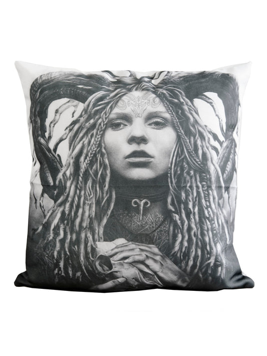 Cushion cover featuring 'Aries' Zodiac artwork