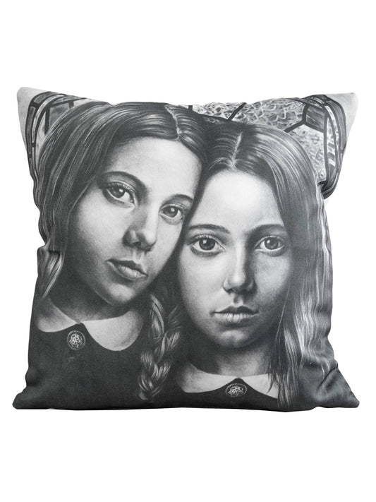 Cushion cover featuring 'Gemini' Zodiac artwork