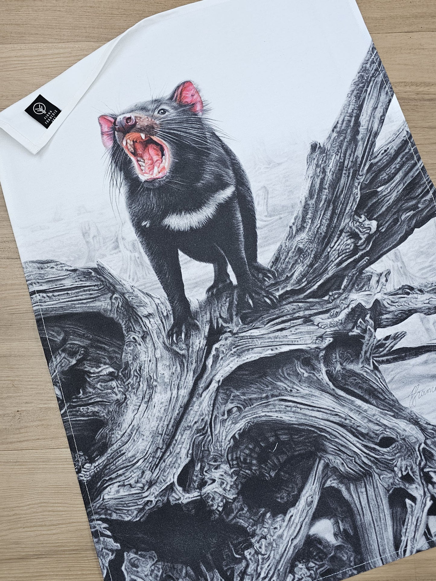 'Devil's Advocate' Cotton Tea Towel