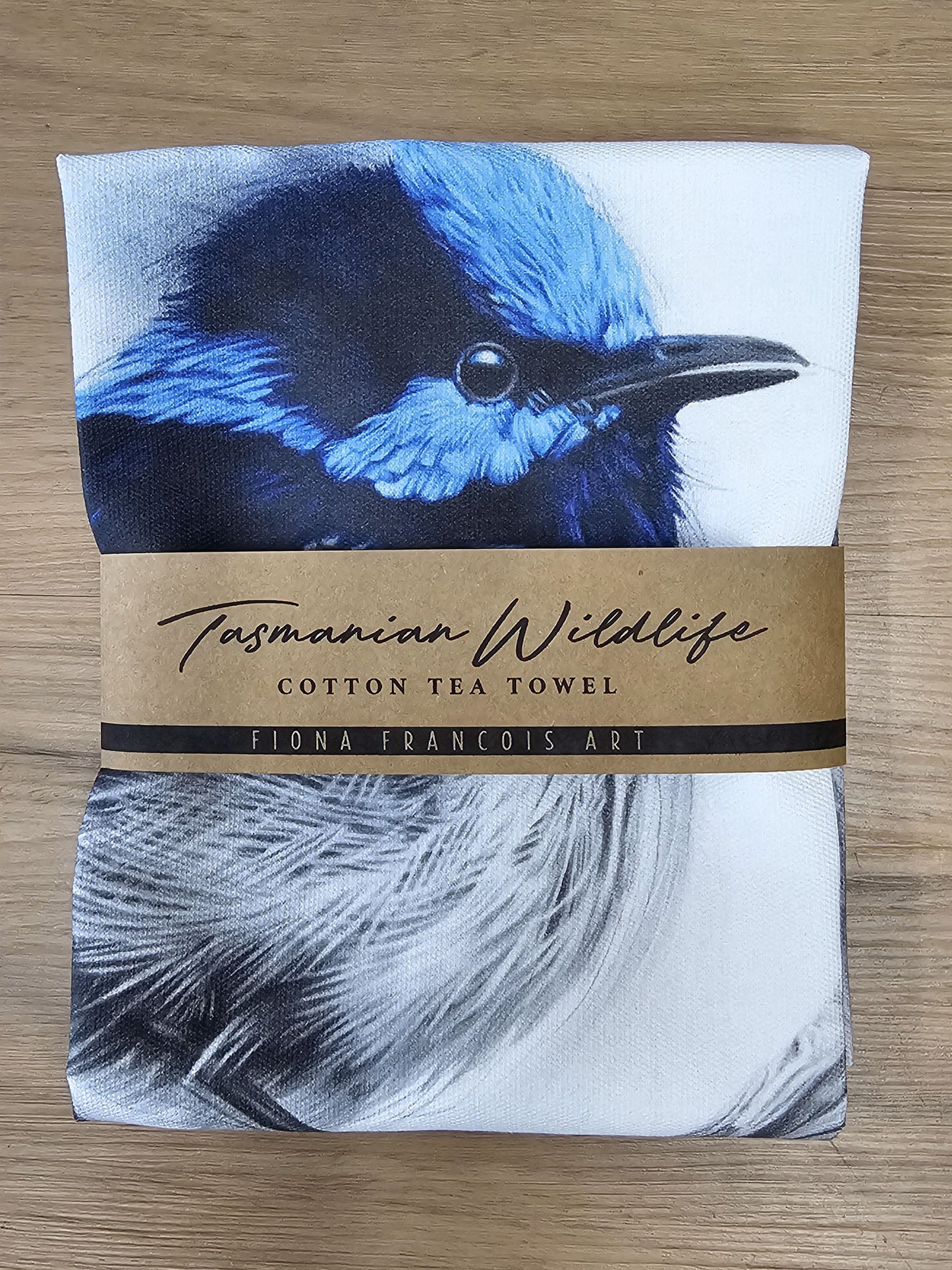 'Fairy Wren' Cotton Tea Towel