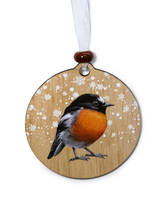 Scarlet Robin Christmas Ornament