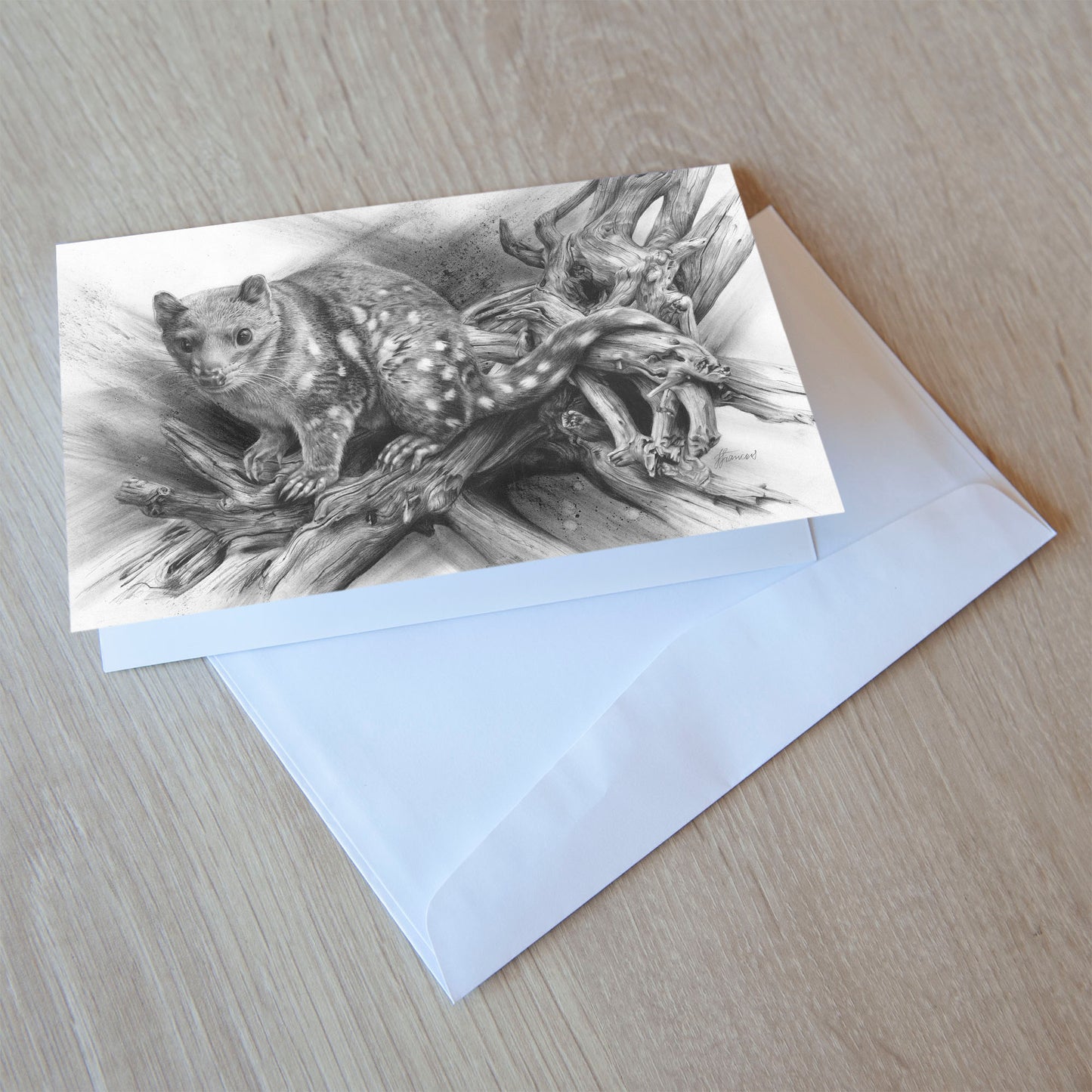 'Spotted Quoll' greeting card